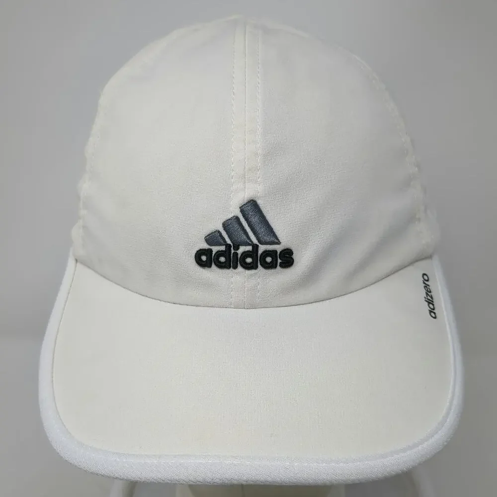Adidas Baseball Cap White One Size Adizero Mesh Performance Strapback Hat